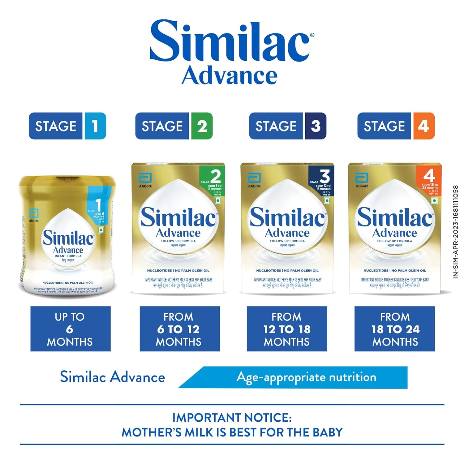 Similac Advance Stage 1 Infant Formula, 400 g-3.webp